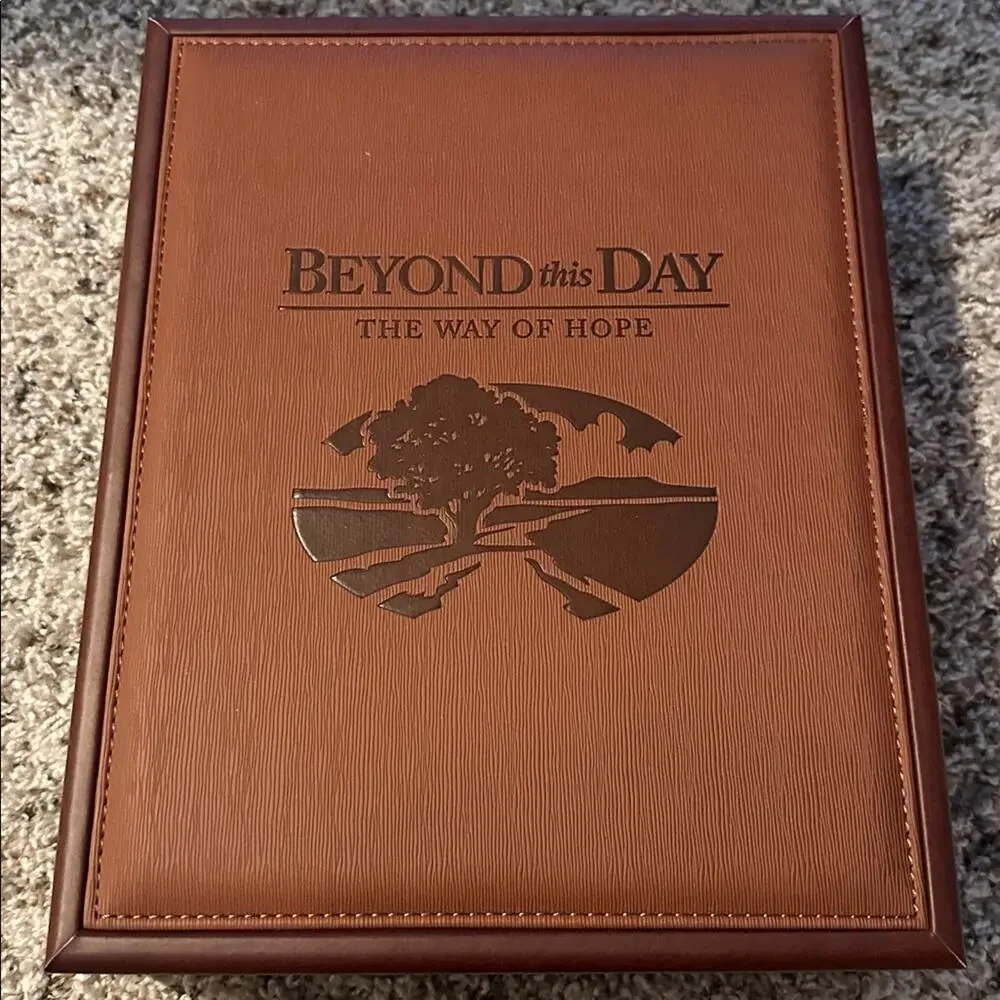 Beyond this Day Memorial Keepsake book with Wooden Box